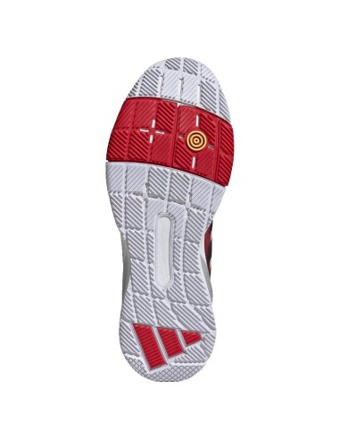 Zapatillas Adidas Crazyquick LS Padel Blanco Negro Rojo