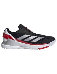 Adidas Crazyquick LS Padelschuhe Schwarz Silber Rot | Padel-Schuhe