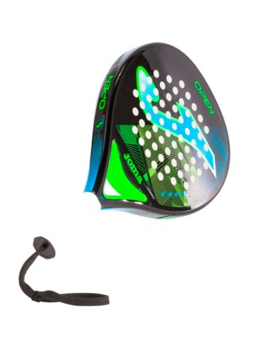 Joma Open Black Turquoise Fluor Padel Racquet | Paddle rackets