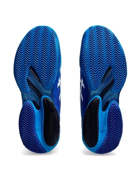 Asics Court FF 3 Novak Clay Blau Schwarz Silber Sneakers | Padel-Sc...