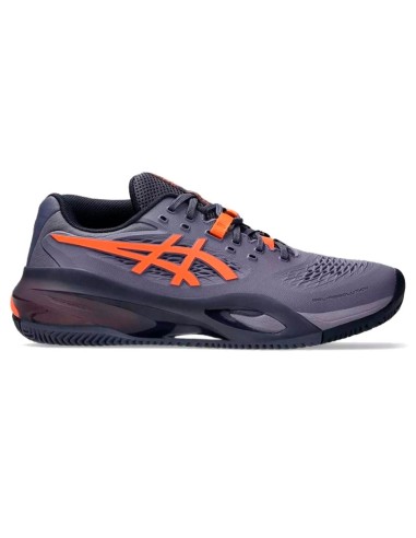 Zapatillas Asics Gel Resolution X Clay Gris Purpura Naranja