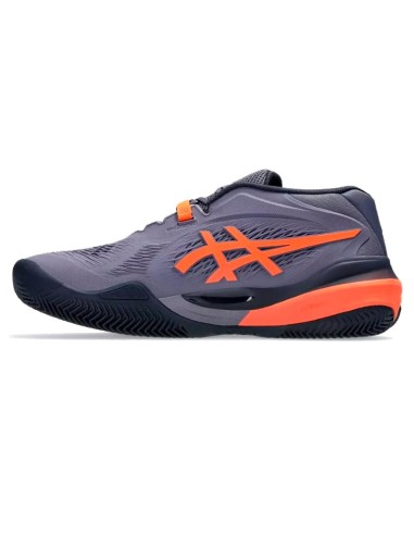Asics Gel Resolution X Clay Grey Purple Orange Sneakers