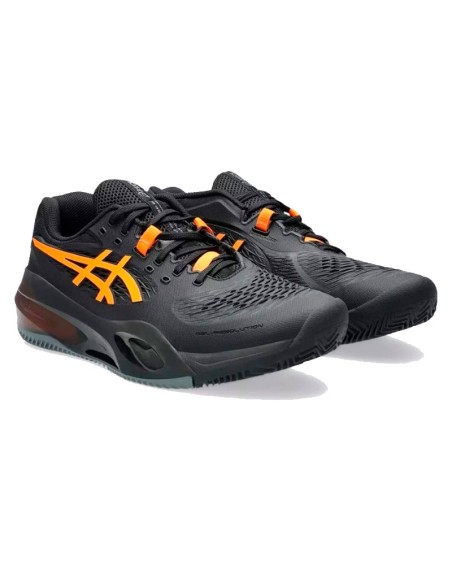 Scarpe da ginnastica Asics Gel Resolution X Clay nere e arancioni |...