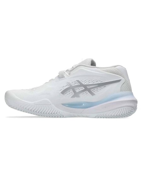 Asics Gel Resolution X Clay White Silver Women's Sneakers | Padel S...