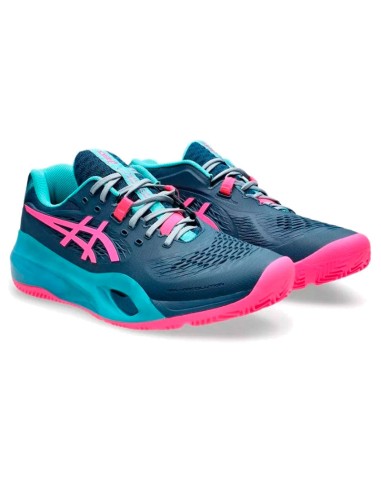 Asics Gel Resolution X Padel Blau Mako Pink Sneakers | Padel-Schuhe
