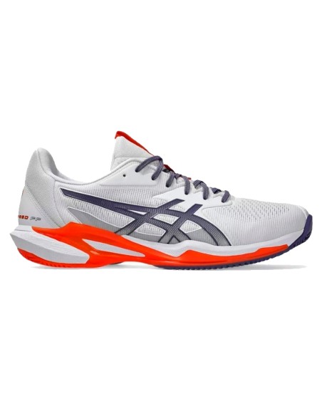 Zapatillas Asics Solution Speed FF 3 Clay Blanco Gris Naranja | Zap...