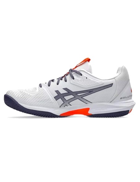 Zapatillas Asics Solution Speed FF 3 Clay Blanco Gris Naranja | Zap...