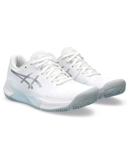 Zapatillas Asics Gel Challenger 14 Padel Blanco Plata Mujer | Chaus...