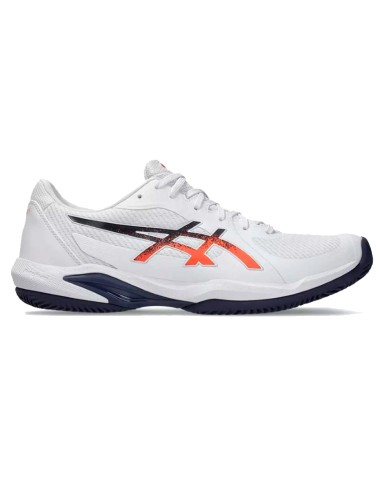 Zapatillas Asics Solution Swift FF 2 Clay Blanco Azul Naranja