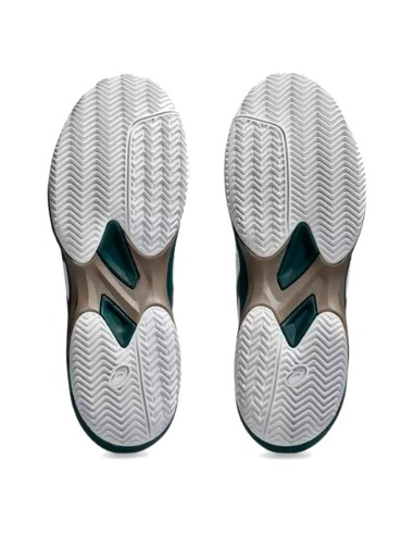 Asics Game FF Clay White Green Saxon Sneakers | Padel Sneakers