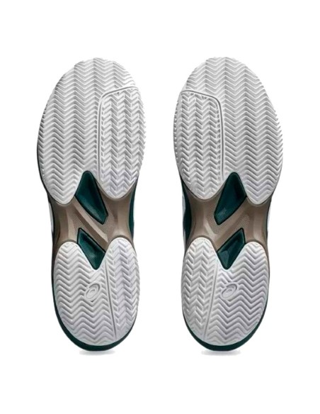 Tênis Asics Game FF Clay Branco Verde Saxon | Padel Tênis