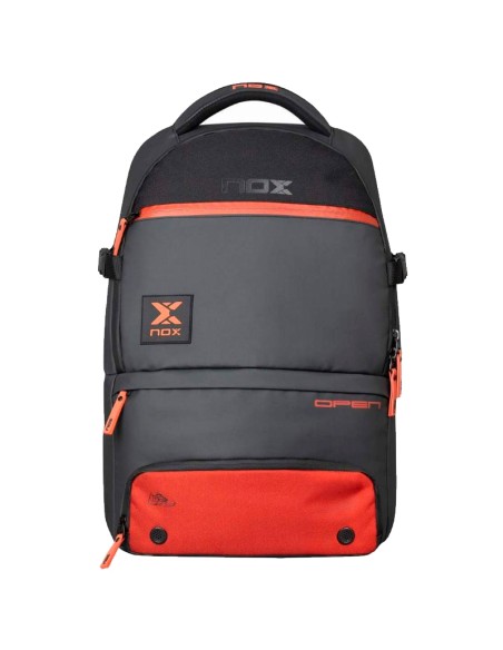 Nox AT10 Luxury Open Series Backpack Black Red | Padel bags and bac...