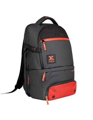 Mochila Nox AT10 Luxury Open Series Negro Rojo