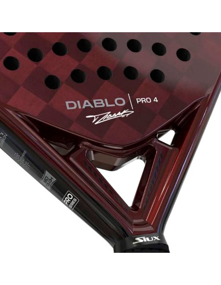 Raquete padel Siux Tino Libaak Diablo Pro 4 2025 | Raquetes de pade...