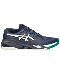 Asics Gel Resolution X Clay Midnight Blue Cream Sneakers | Padel Sn...