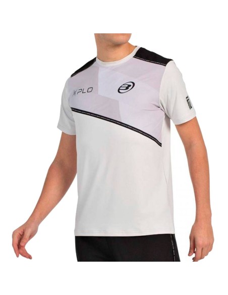 Camiseta Bullpadel Di Nenno 25V Cinza Pérola | roupas de remo