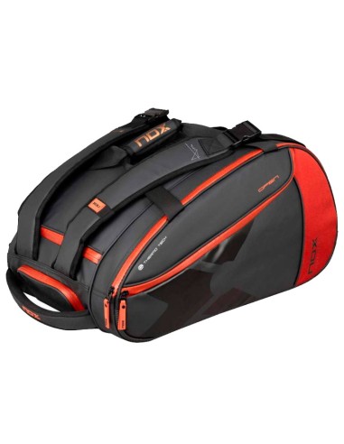 Bolsa de Padel Nox AT10 Luxury Open Series Preta Vermelha | Sacos e...