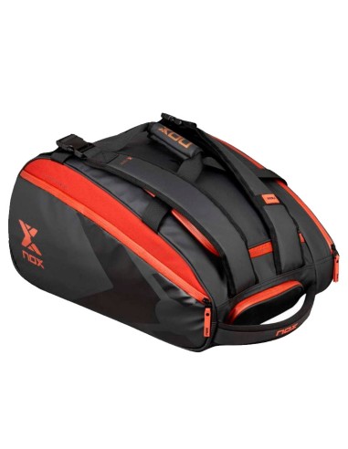 Bolsa de Padel Nox AT10 Luxury Open Series Preta Vermelha | Sacos e...