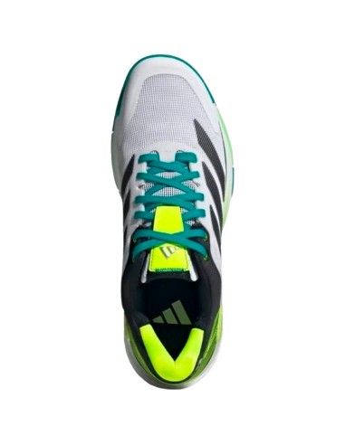 Tênis Adidas Crazyquick Boost Padel Branco Preto Verde | Padel Tênis