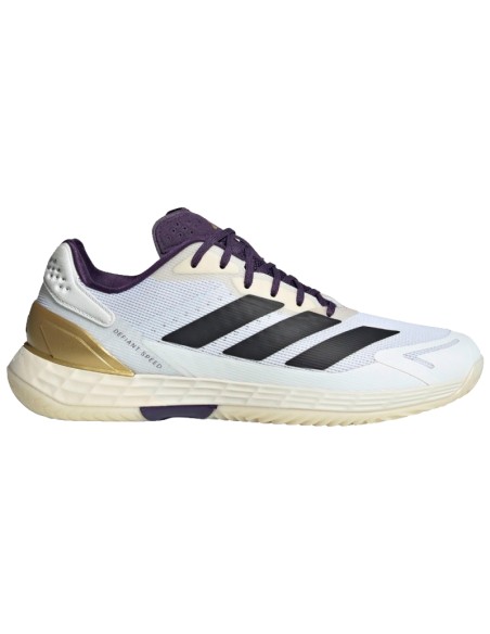 Baskets Adidas Defiant Speed 2 blanches, noires et violettes | Chau...