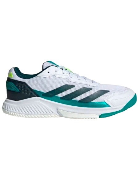 Tênis Adidas Courtquick Padel Branco Verde | Padel Tênis