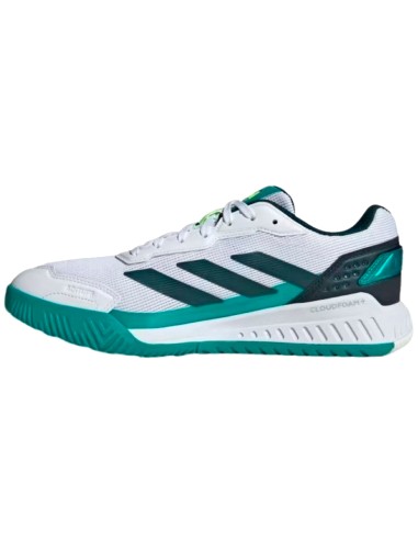 Zapatillas Adidas Courtquick Padel Blanco Verde