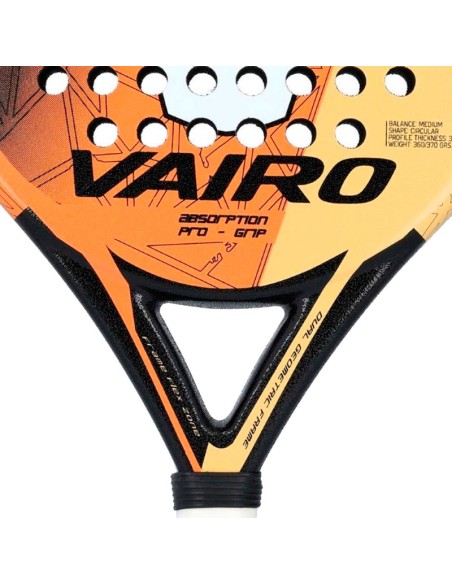 Pala de pádel Vairo Across Orange Sand Finish | Padelschläger