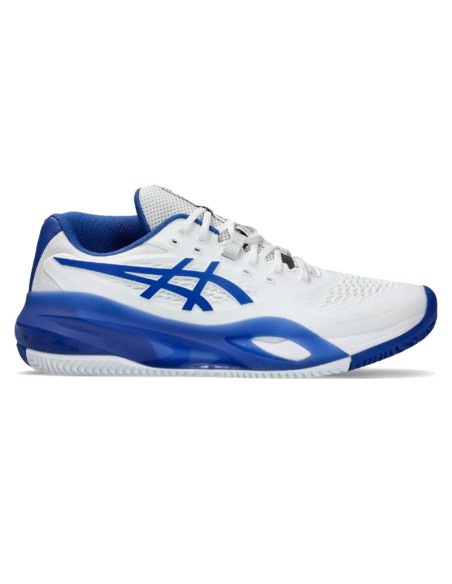 Asics Gel Resolution X Clay White Cobalt Blue Sneakers | Padel Snea...