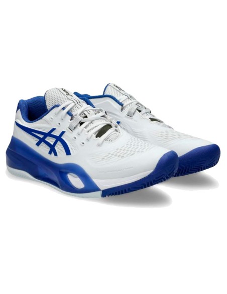 Asics Gel Resolution X Clay Weiß Kobaltblau Sneakers | Padel-Schuhe