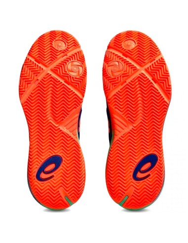 Asics Gel Resolution X Padelschuhe Kobaltblau Koralle | Padel-Schuhe