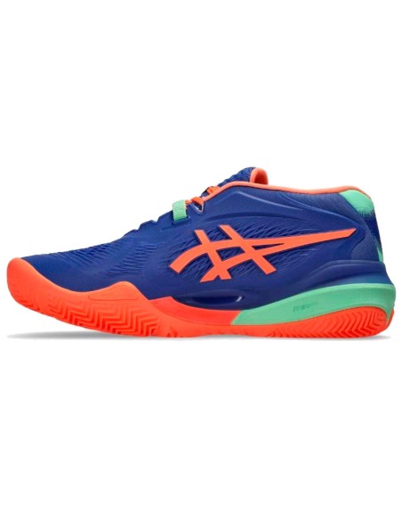 Asics Gel Resolution X Padelschuhe Kobaltblau Koralle | Padel-Schuhe