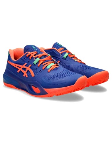 Zapatillas Asics Gel Resolution X Padel Azul Cobalto Coral | Zapati...