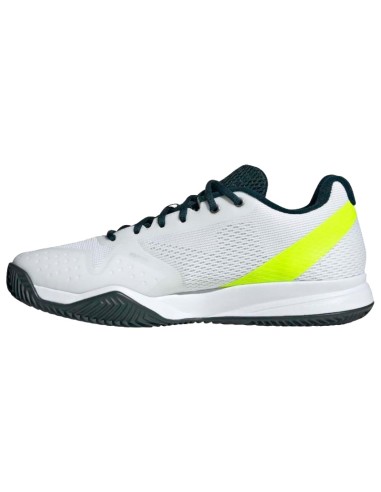 Tênis Adidas Courtflash Speed 2 Branco Prata Limão | Padel Tênis