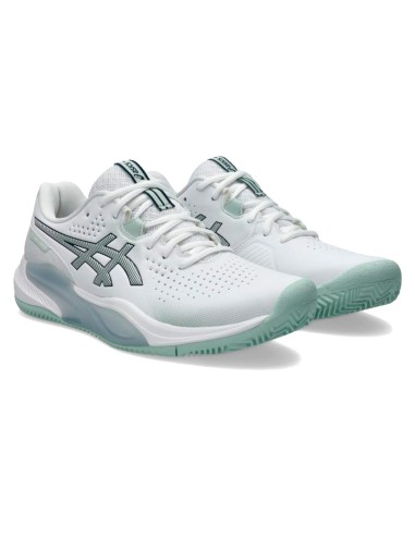 Baskets Asics Gel Challenger 15 Clay Blanc Vert Lichen | Chaussures...