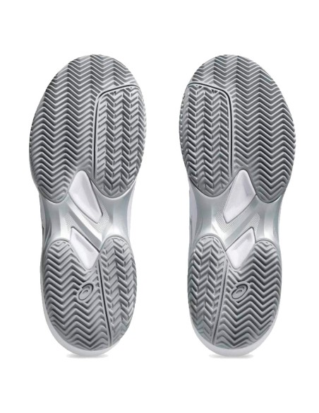 Zapatillas Asics Game FF Clay Blanco Plata Mujer | Padel Tênis