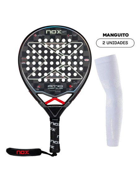 Padel Pack Nox AT10 Genius 18K + No Strain Sleeve White | Padel Pac...