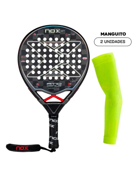 Pack Padel Nox AT10 Genius 18K + Manchon Fluor No Strain | Packs Padel
