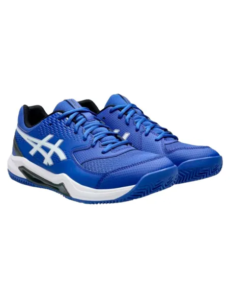 Asics Gel Dedicate 8 Clay Cobalt Blue White Sneakers | Padel Sneake...