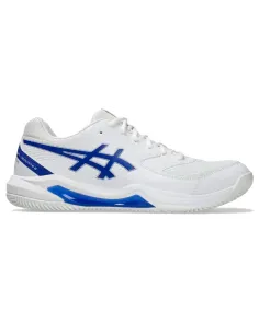 Asics Gel Dedicate 8 Padelschuhe Weiß Kobaltblau | Padel-Schuhe