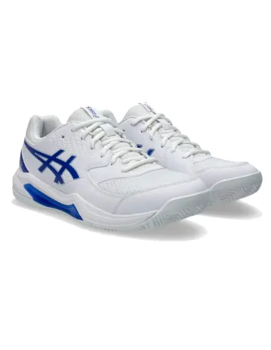 Tênis Asics Gel Dedicate 8 Padel Branco Azul Cobalto | Padel Tênis