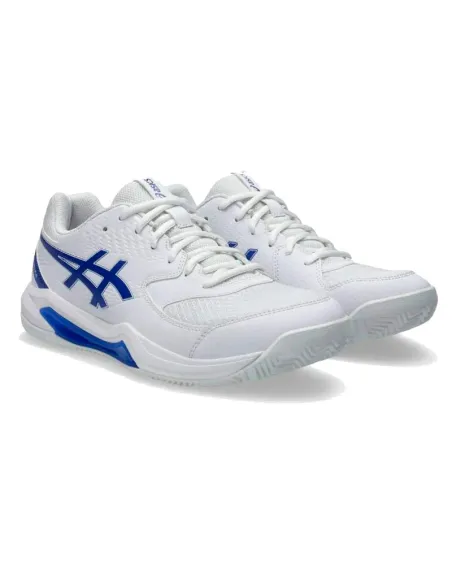 Asics Gel Dedicate 8 Padelschuhe Weiß Kobaltblau | Padel-Schuhe