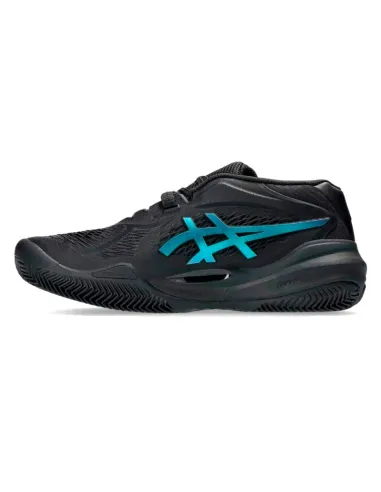 Baskets Asics Gel Resolution X Clay Noir Bleu | Chaussures de padel