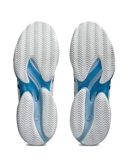 Scarpe da ginnastica Asics Court FF 3 Novak Clay bianche e blu tonn...