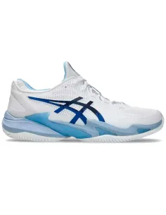 Baskets Asics Court FF 3 Novak Clay Blanc Bleu Thon | Chaussures de...