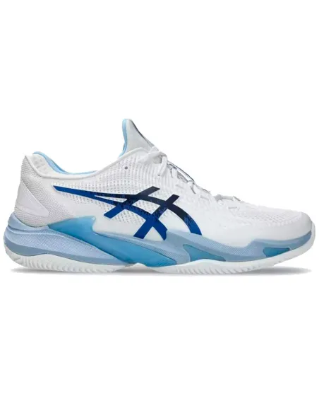 Asics Court FF 3 Novak Clay White Blue Tuna Sneakers | Padel Sneakers