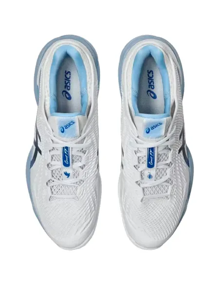Asics Court FF 3 Novak Clay White Blue Tuna Sneakers | Padel Sneakers