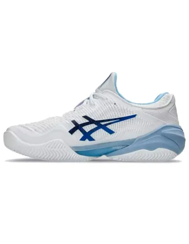 Scarpe da ginnastica Asics Court FF 3 Novak Clay bianche e blu tonn...