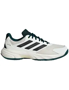 Scarpe da ginnastica Adidas CourtJam Control Clay bianche nere verd...