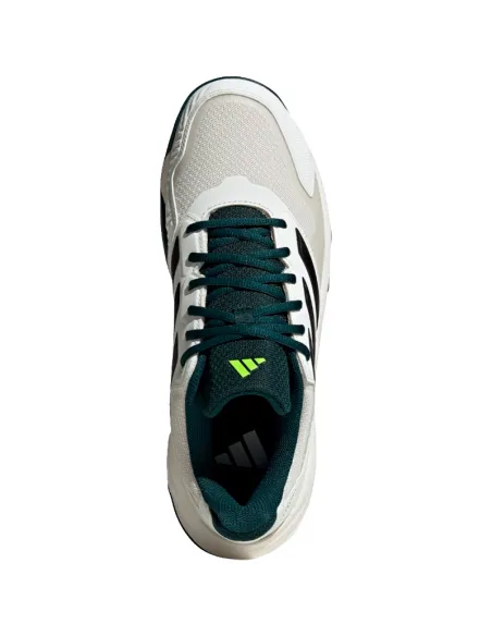 Adidas CourtJam Control Clay White Black Green Sneakers | Padel Sne...