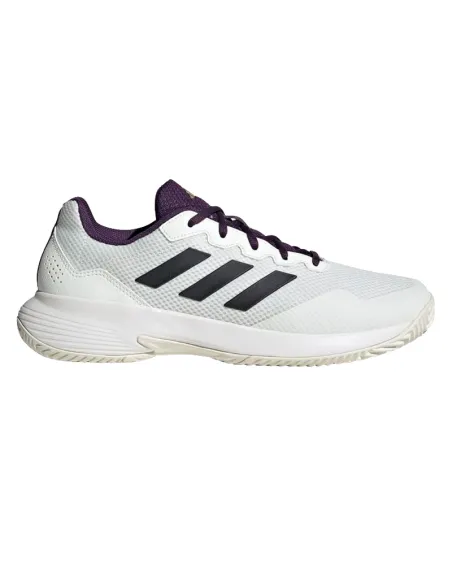Adidas GameCourt 2 White Purple Aurora Sneakers | Padel Sneakers Pa...